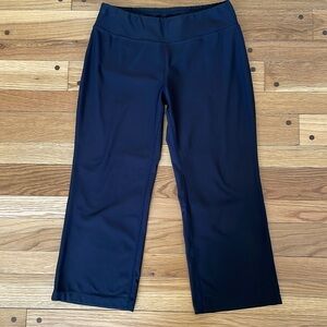 Lucy Wide Leg Black Crop Ankle Athletic Yoga Athleisure Pants Women S